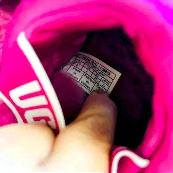 New Ugg Puff Yeah Slingback Fuchsia Satin Puffer Slippers - Picture 8 of 10